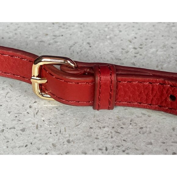 Vince Camuto Red Leather Crossbody Bag With Adjustable Strap - Picture 7 of 16